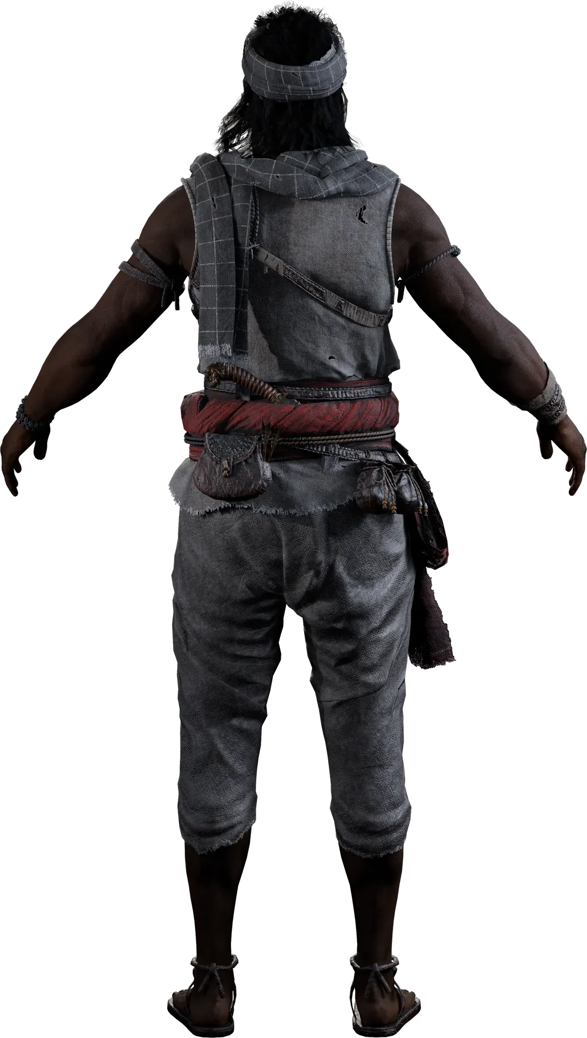 Back view of the incognito outfit