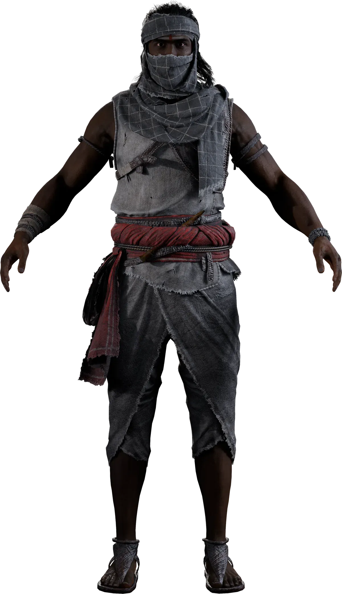 Front view of the incognito outfit