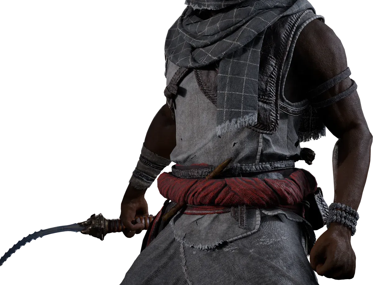 Chest wrap and blade band, Son of Thanjai cosplay reference